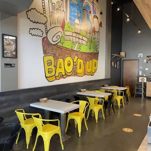 the interior of the restaurant