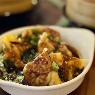 Spicy Chicken &amp; Shrimp Wontons