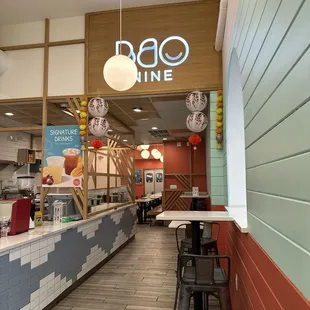 the interior of a restaurant