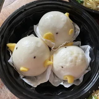 Piggy Cream Custard Buns (3pcs)