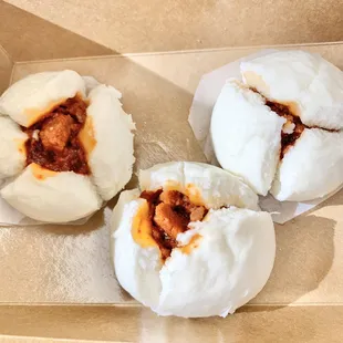 A4. Three Piece Juicy Cha Siu Bun