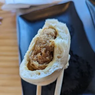 Inside of the Premium Berkshire Pork Buns