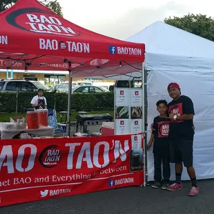 New banner and tent ,can&apos;t miss us now