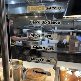 Choice of sauces