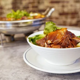 Crispy Duck Noodle Soup