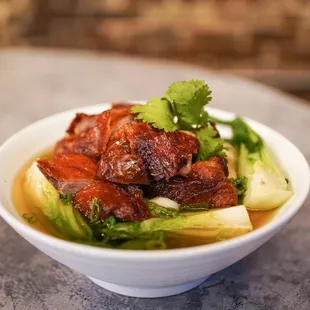 Crispy Duck Noodle Soup