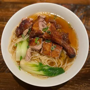Crispy Duck Noodle Soup