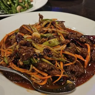 Sizzling beef