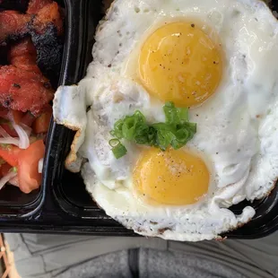 Tocilog -- eggs with tocino. My hubby loved it!