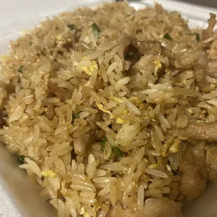 Pork fried rice (*roast pork, not bbq pork)