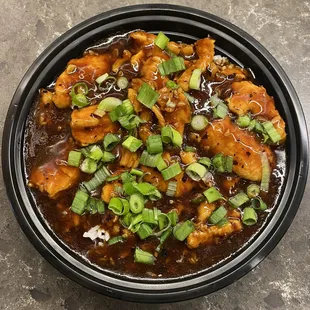 Chicken Black Bean Garlic Sauce Rice Bowl