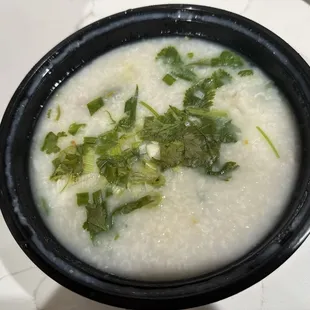 century egg and pork congee togo