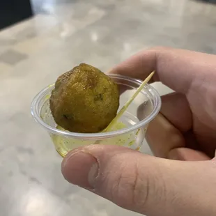 Curry fish balls! For free!