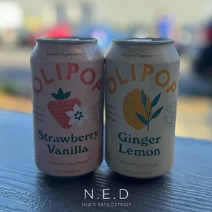 Strawberry Vanilla and Ginger Lemon Olipops