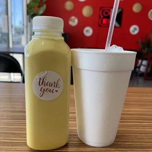 Corn milk is sweet enough with ice