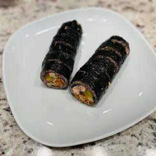 Tuna and traditional kimbap