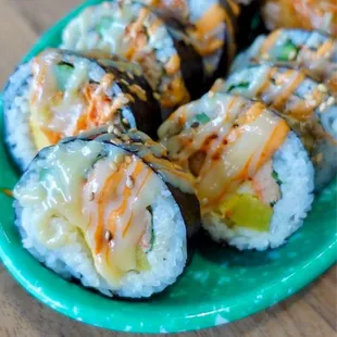 Shrimp Tempura &amp; Tuna (IG: hangryforwhat)