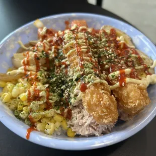 Tuna (canned) &amp; Shrimp Bowl