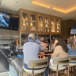 Bartender doing his magic.