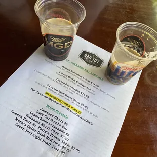 Irish Car Bombs on St. Patrick&apos;s Daryl Special