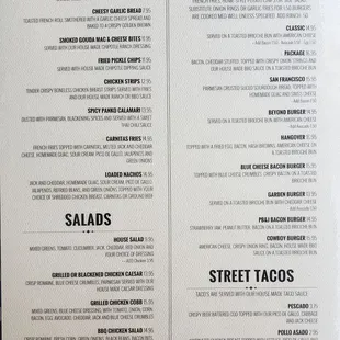 Menu page 1/2 October 2022