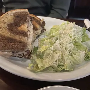 Patty Melt with a side salad