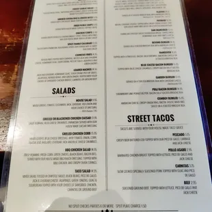 Menu 20230819