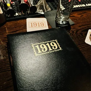 Shot of menu