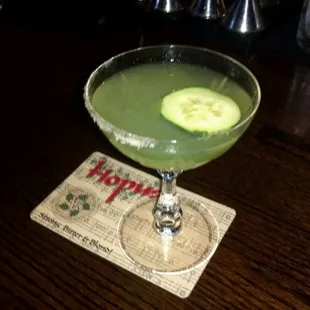 Spicy Cucumber Martini