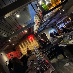 people sitting at the bar