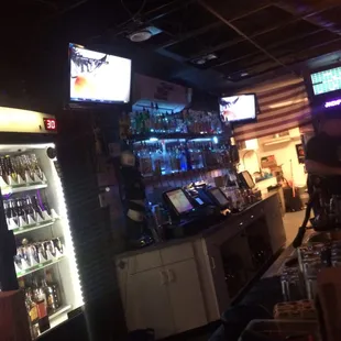 a view of the bar from the bar