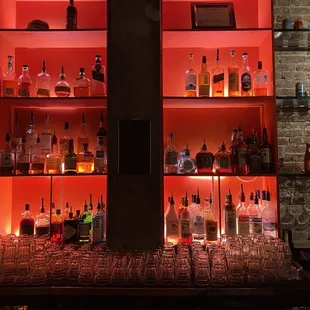 Behind the bar