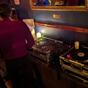a man and a woman at a party