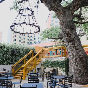 Our shared patio with Pelons.