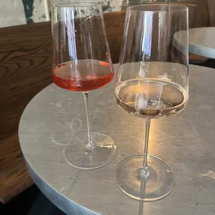 Rosè and orange !... those glasses