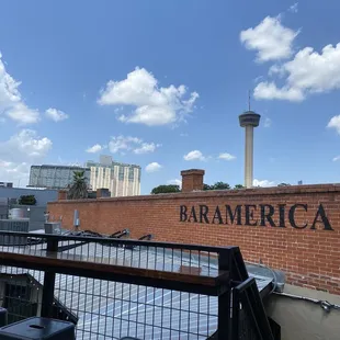 the view of the city from the roof