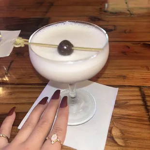 Black, cherry daiquiri