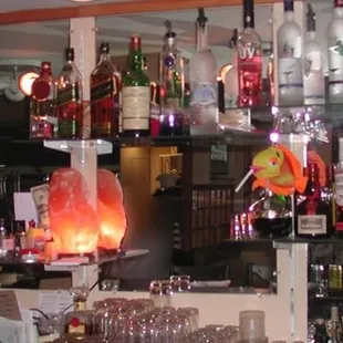 a variety of liquors