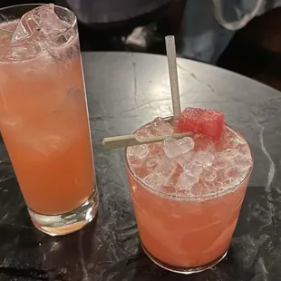 Watermelon Mama (margarita) &amp; Bad Betty