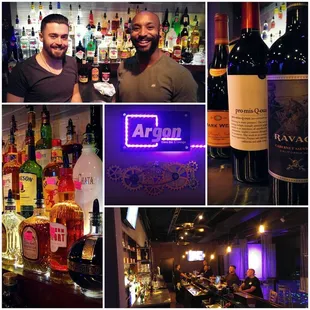 a man and a woman at a bar