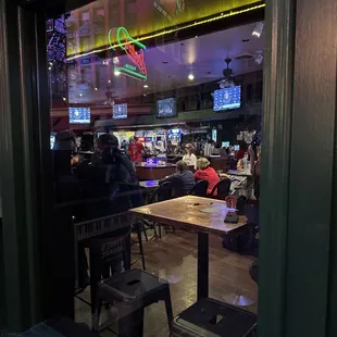 people sitting at tables