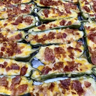 Our delicious bacon cheddar jalapeño halves