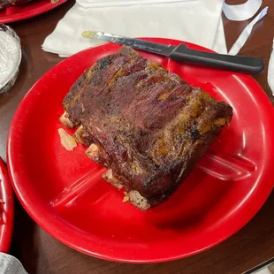 1/4 rack of dry ribs