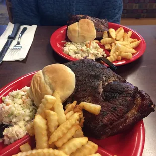 Rib platters.
