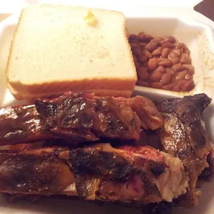 The good night platter! Potato salad is under the bread.