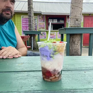 Halo-Halo the BEST! Totally legit! A nice amount of flan!