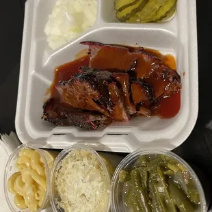 Brisket plate  with an extra side