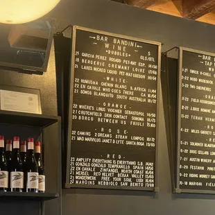 Wine menu (:
