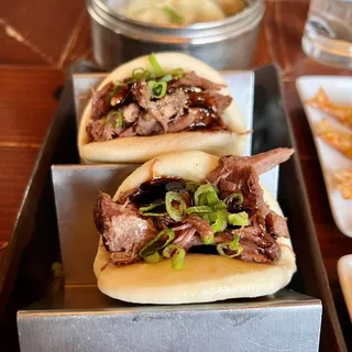 2 Pieces BBQ Short Rib Bao Buns Brunch