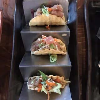 3 Pieces Tuna Poke Taco
